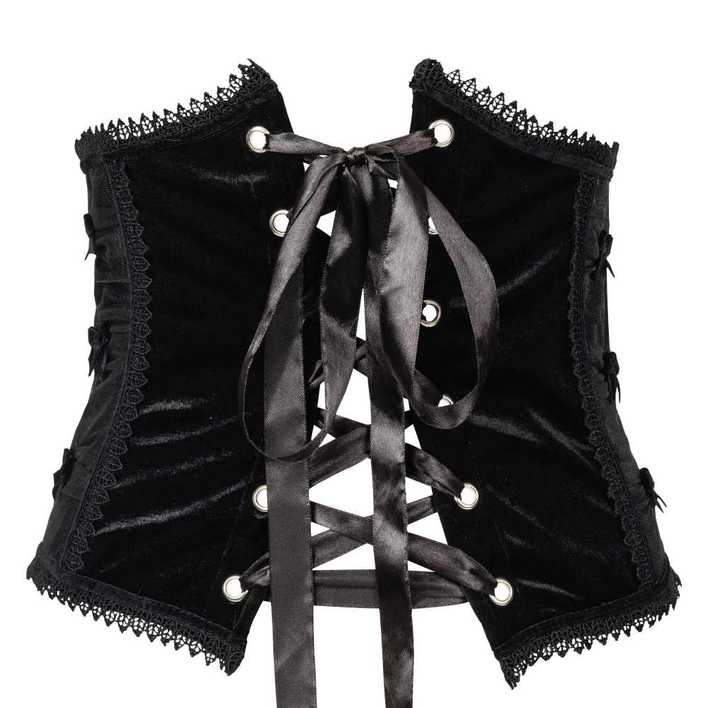 Sinister - K081 Unterbrustkorsett - Schwarz